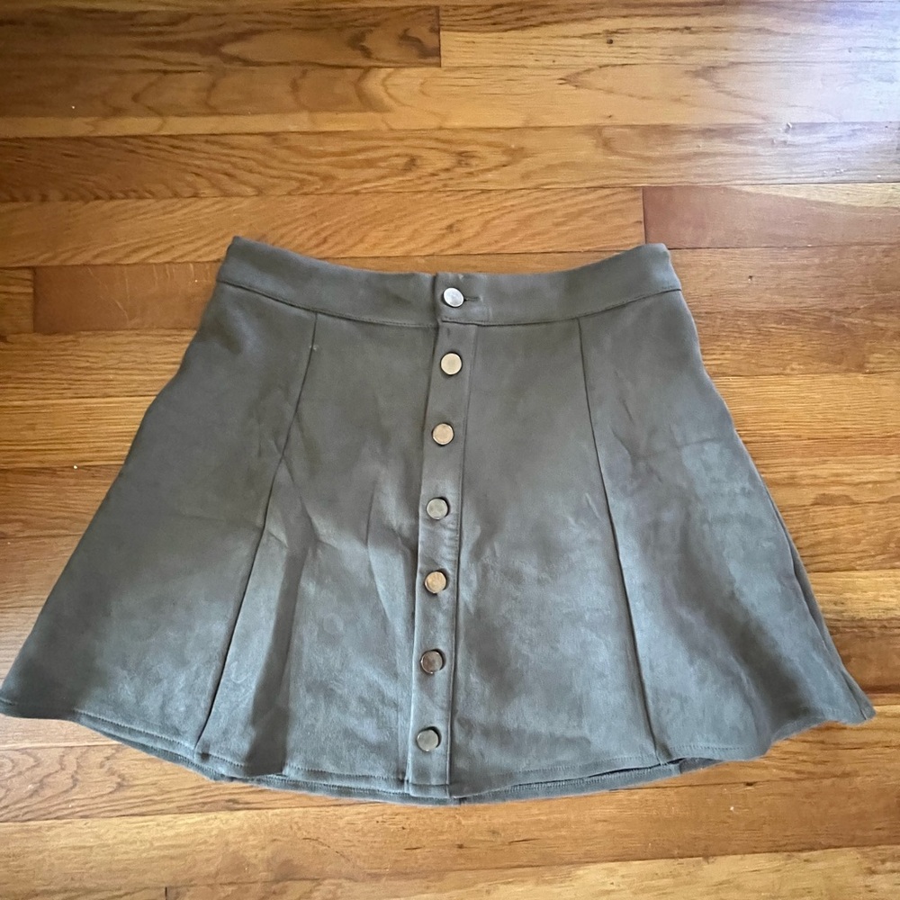 Women’s suede skirt
